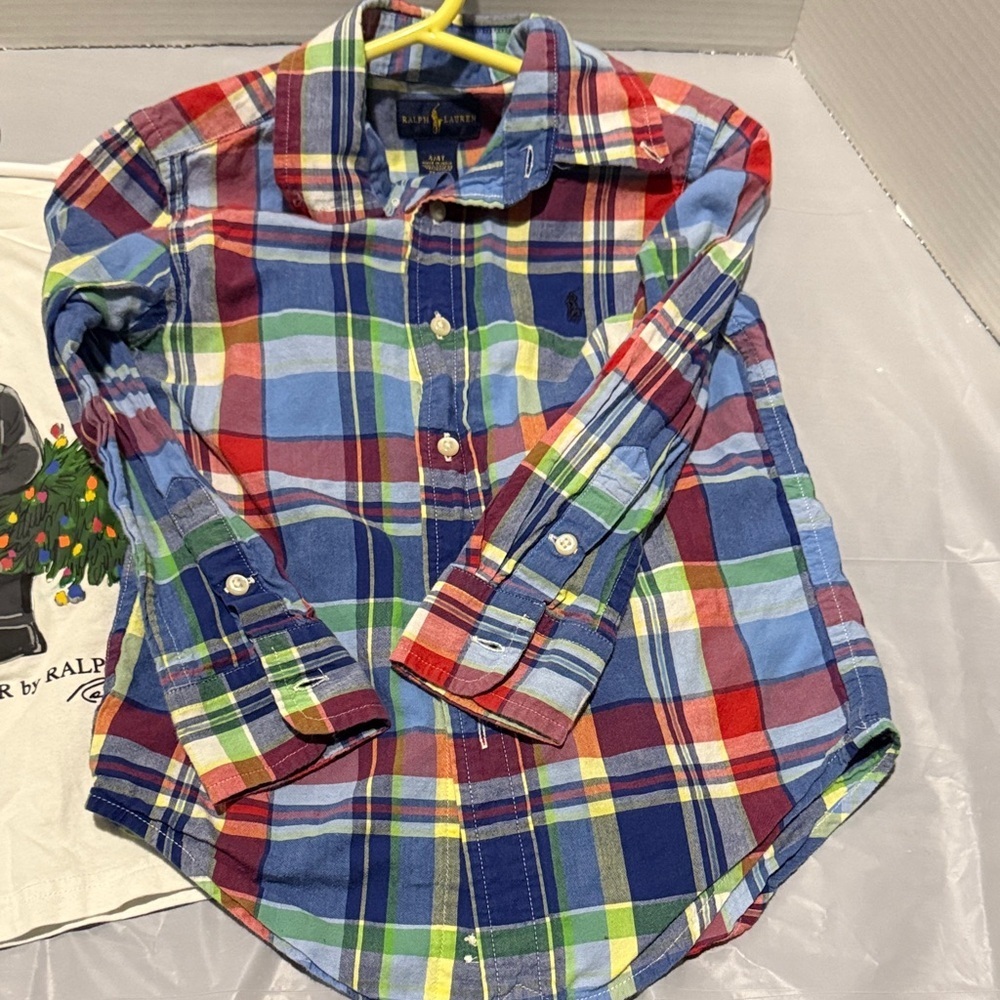Polo by Ralph Lauren Kids Plaid Button Down Shirt 4T